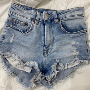 Denim shorts